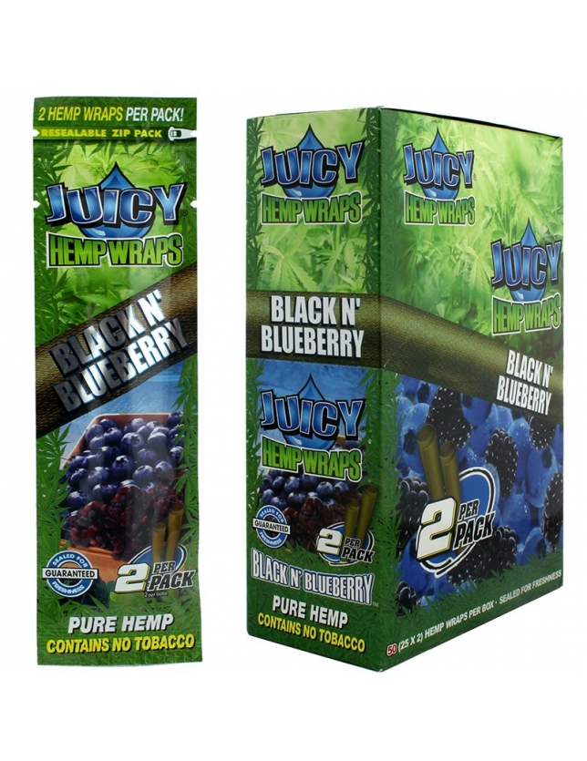 Juicy Hemp Wraps Black N' Blueberry