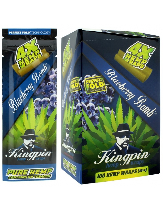 Kingpin Hemp Wraps Blueberry Bomb